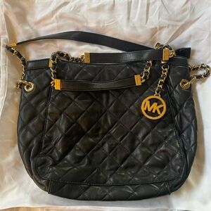 Michael Kors Purse - Black Quilted Leather